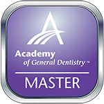 Master of the Academy of General Dentistry badge